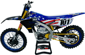 Yamaha YZ450F Motocross of Nations Bike - Eli Tomac - 1:12 Scale - Red/Blue/Yellow