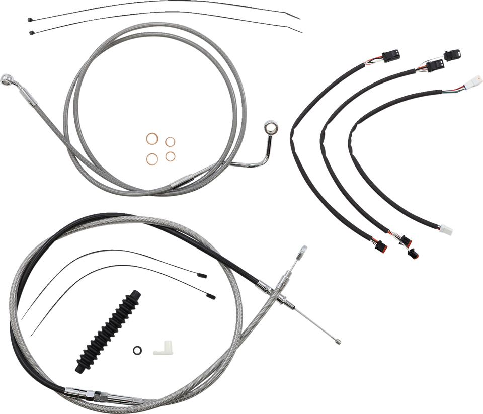 Control Cable Kit - XR - Stainless Steel/Chrome