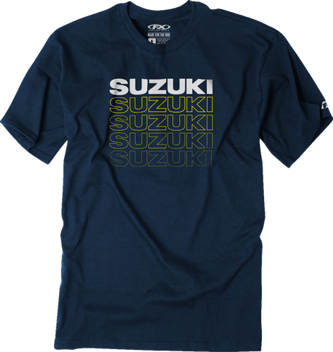 Suzuki Repeat T-Shirt - Heather Navy - Medium - Lutzka's Garage