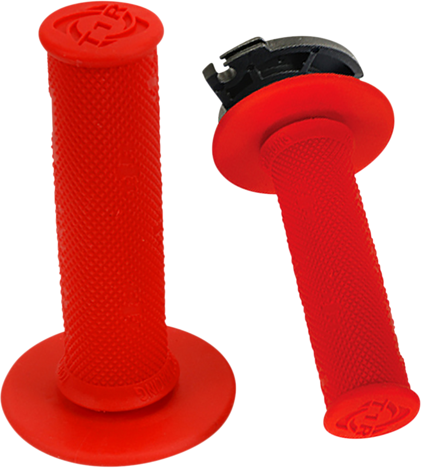 Grips - Defy - Lock-On - Red - Lutzka's Garage