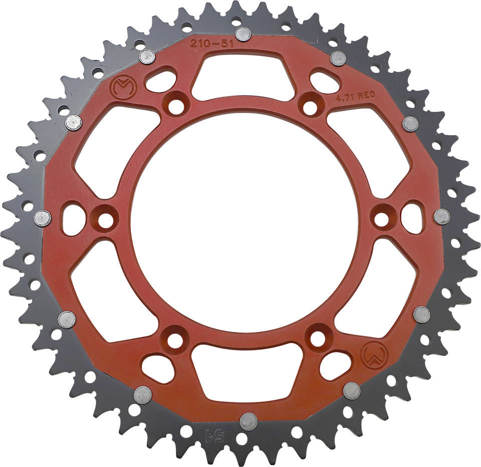 Dual Sprocket - Red - 51 Tooth - Lutzka's Garage