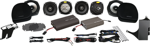 425 W Dual Amp/ 6 XL Speaker Kit - Harley Davidson