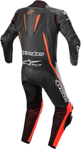 Fusion 1-Piece Suit - Black/Red Fluorescent - US 36 / EU 46 - Lutzka's Garage