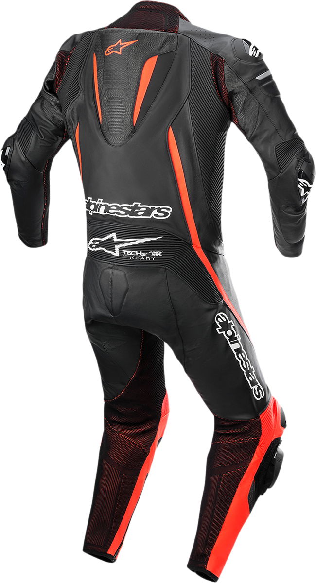 Fusion 1-Piece Suit - Black/Red Fluorescent - US 36 / EU 46 - Lutzka's Garage