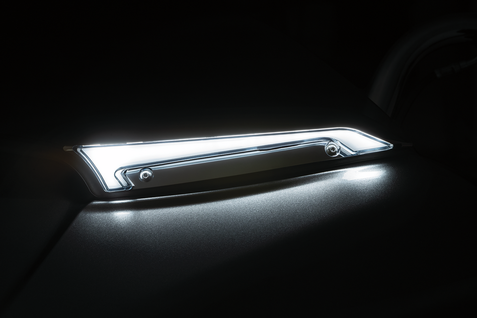 Windshield Trim with Light - Chrome - Lutzka's Garage