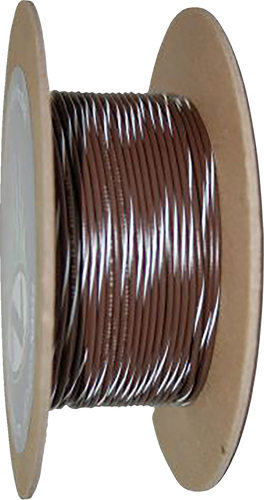 100 Wire Spool - 20 Gauge - Brown/White