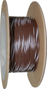 100 Wire Spool - 20 Gauge - Brown/White