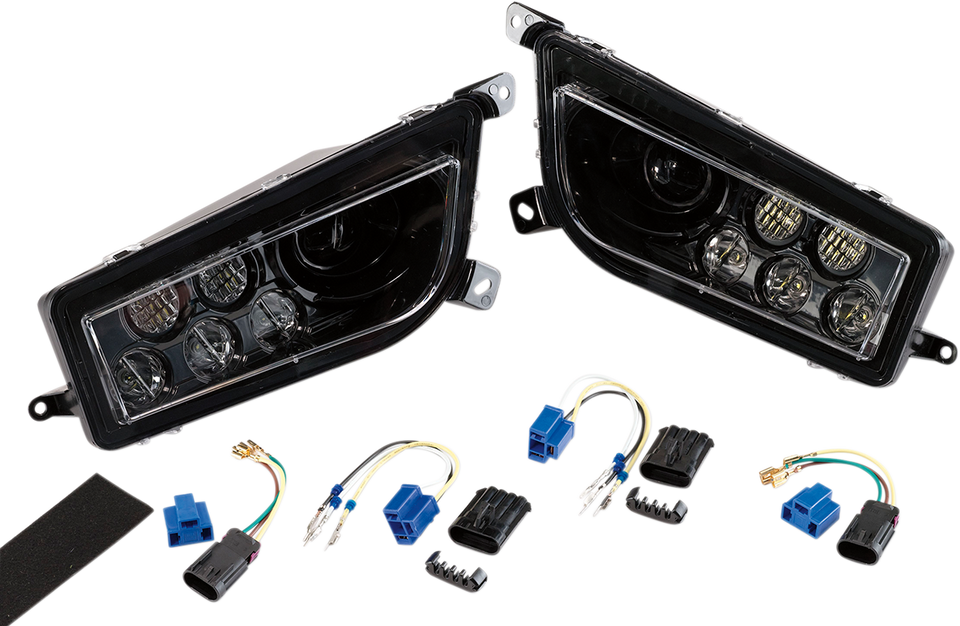 LED Headlight - RZR900/1000 - Black - Lutzka's Garage