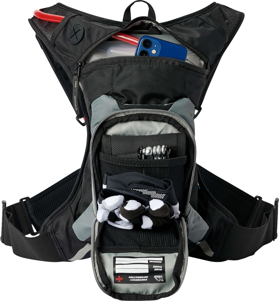 Moto Hydration Pack - 3L - Carbon Black/Gray