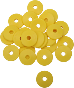 Backer Plates - Yellow - Round - 96 Pack - Lutzka's Garage