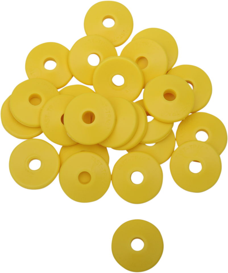 Backer Plates - Yellow - Round - 96 Pack - Lutzka's Garage