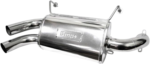 Double Barrel Slip-On Muffler - Ceramic Chrome