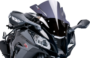 Race Windscreen - 16-1/8" - Dark Smoke - ZX10R - Lutzka's Garage