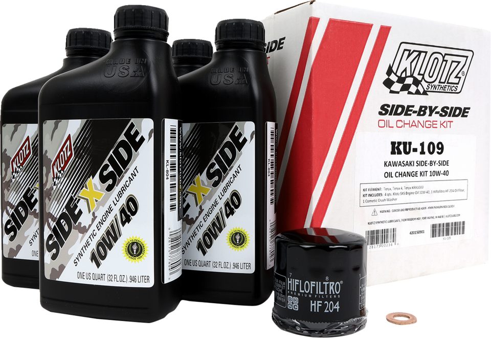 Oil Change Kit - Kawasaki - 10W/40