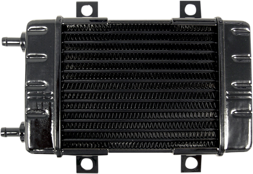 Universal Oil Cooler - 14-Row - Gloss Black - Lutzka's Garage