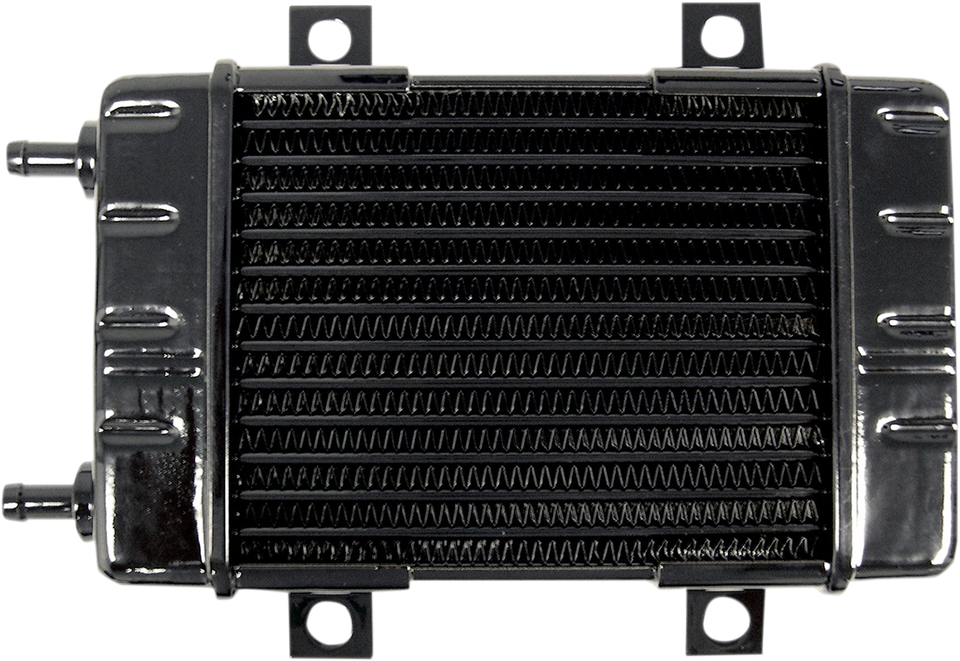 Universal Oil Cooler - 14-Row - Gloss Black - Lutzka's Garage