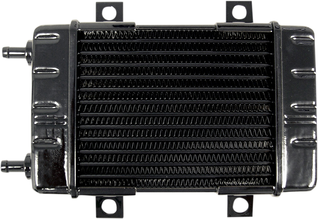 Universal Oil Cooler - 14-Row - Gloss Black - Lutzka's Garage