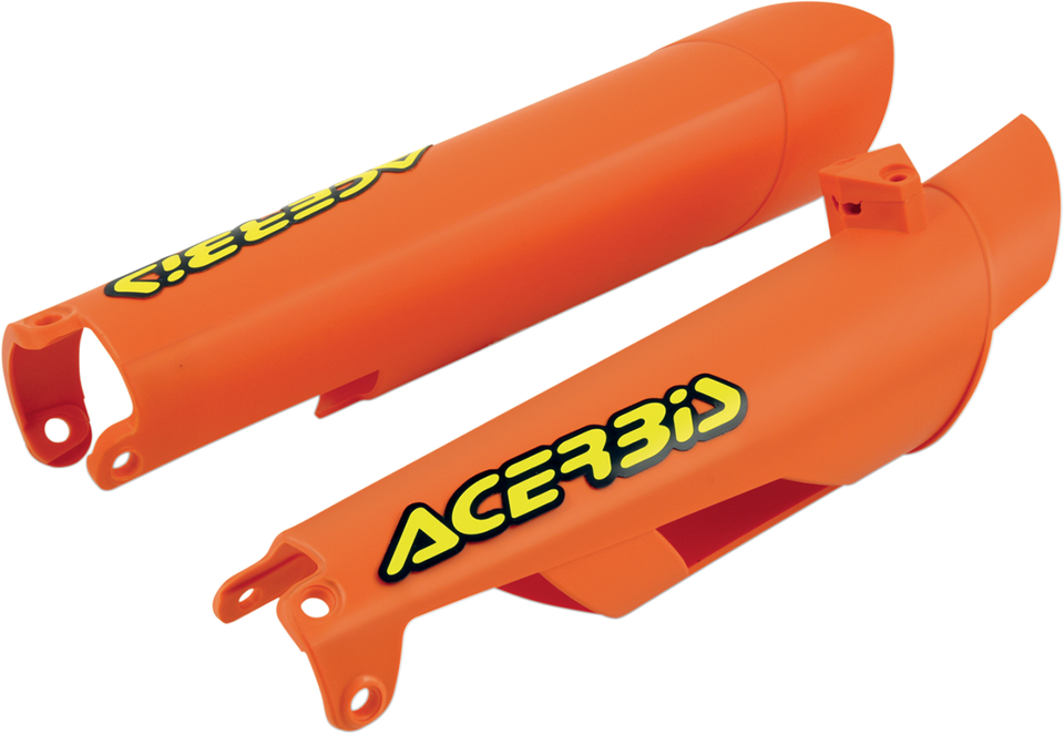 Lower Fork Covers for Inverted Forks - Orange - Lutzka's Garage