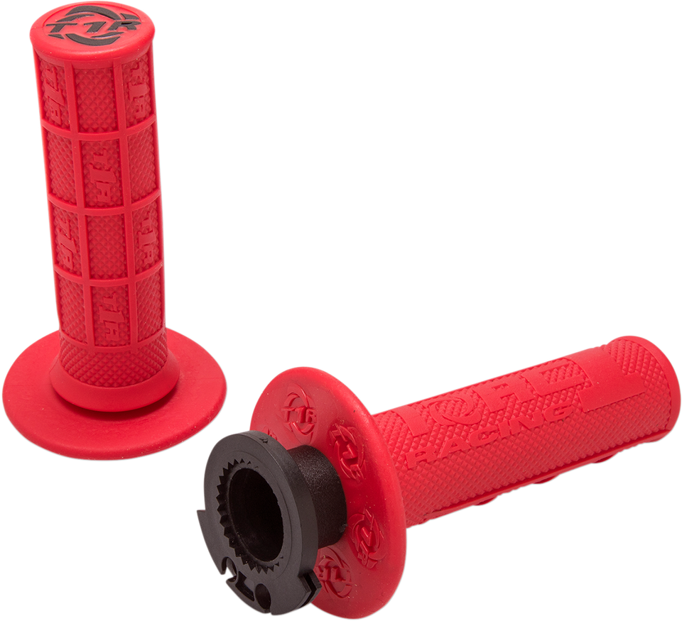 Grips - Defy - Lock-On - 4-Stroke - Red - Lutzka's Garage