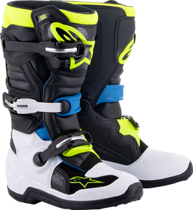 Youth Tech 7S Boots - Black/Blue/Yellow - US 4 - Lutzka's Garage