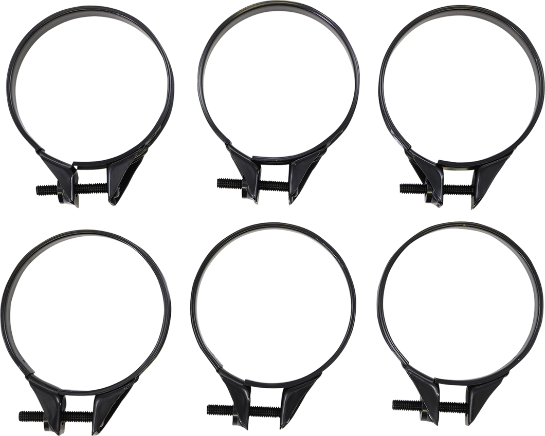 Carburetor Clamps - 49-51 mm - 6-Pack