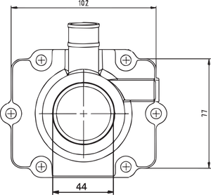 Carburetor Mounting Flange - Polaris