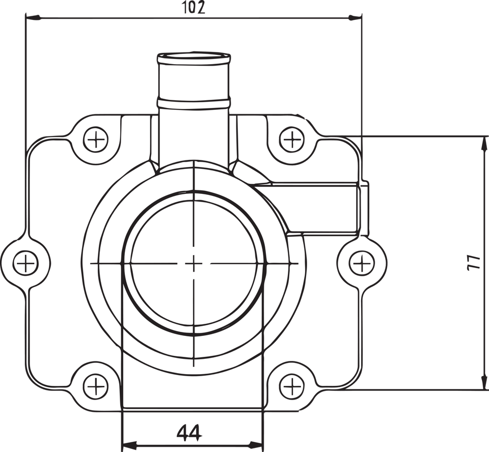 Carburetor Mounting Flange - Polaris