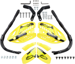 Handguards - HCM - 7/8" - Husqvarna Yellow - Lutzka's Garage