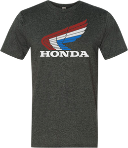 Honda Vintage Wing T-Shirt - Gray - Small - Lutzka's Garage