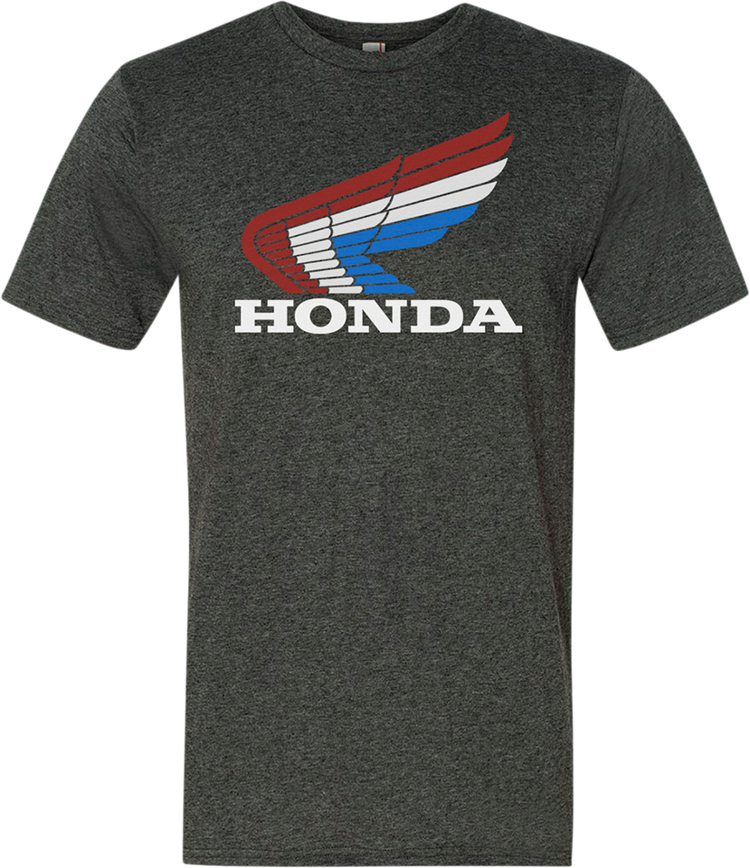 Honda Vintage Wing T-Shirt - Gray - Small - Lutzka's Garage