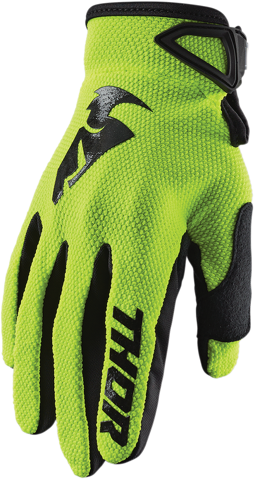 Youth Sector Gloves - Acid/Black - XS - Lutzka's Garage