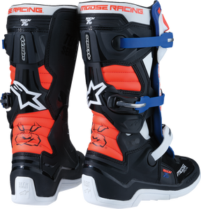 Youth Tech 7S Boots - Black/White/Red/Blue - US 2 - Lutzka's Garage