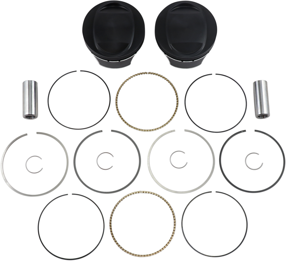 Piston Kit - 3.875" - 103 Cubic Inch | 96 Cubic Inch Bored to 103 Cubic Inch - Twin Cam