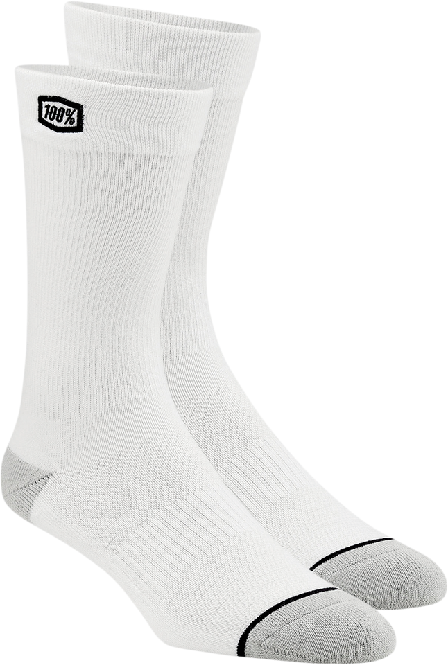 Solid Socks - White - Large/XL - Lutzka's Garage