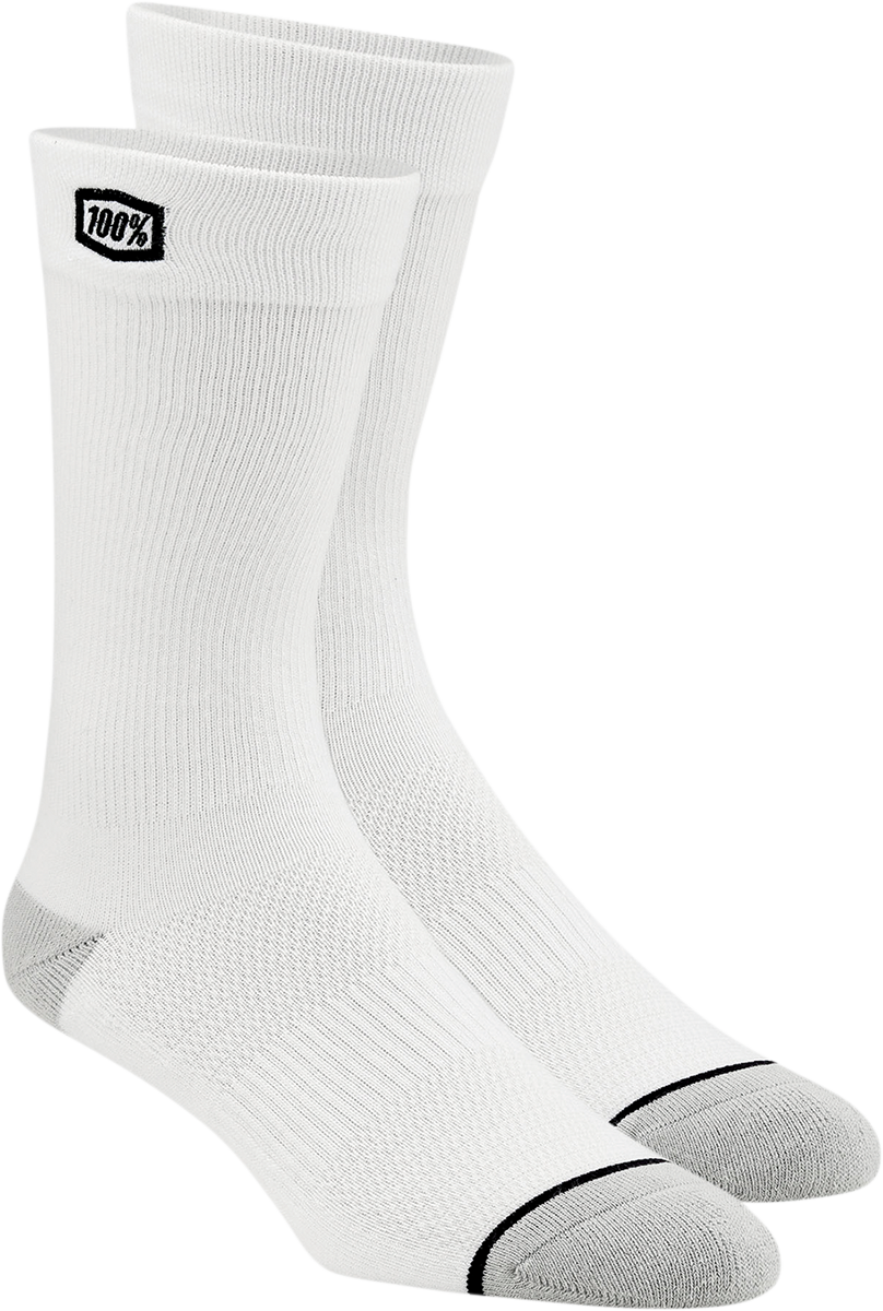 Solid Socks - White - Large/XL - Lutzka's Garage