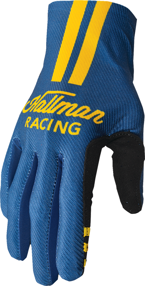 Mainstay Gloves - Roosted - Navy/Lemon - XS - Lutzka's Garage