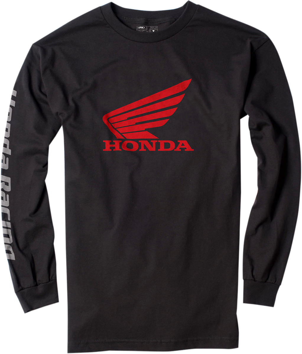 Honda Long-Sleeve T-Shirt - Black - Medium - Lutzka's Garage