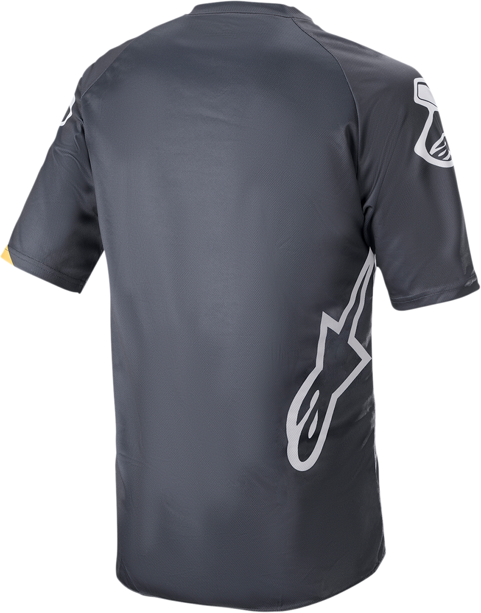 Racer V3 Jersey - Gray/Yellow - Small - Lutzka's Garage