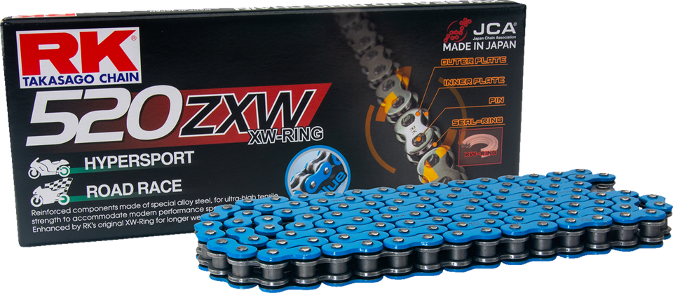 520 ZXW - Drive Chain - 120 Links - Blue - Lutzka's Garage