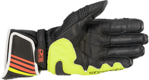 GP Plus R v2 Gloves - Metallic Gray/Black/Fluo Yellow/Fluo Red - Small - Lutzka's Garage