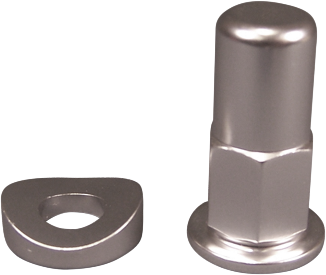 Rim Lock Nut/Spacer - Kit - Silver - Lutzka's Garage