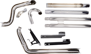 True Dual Exhaust - Billet Tip - 12-17 Softail