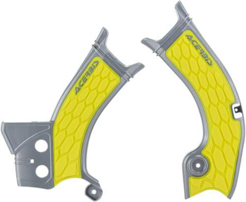 X-Grip Frame Guards - Gray/Yellow - RM-Z 250/450 - Lutzka's Garage
