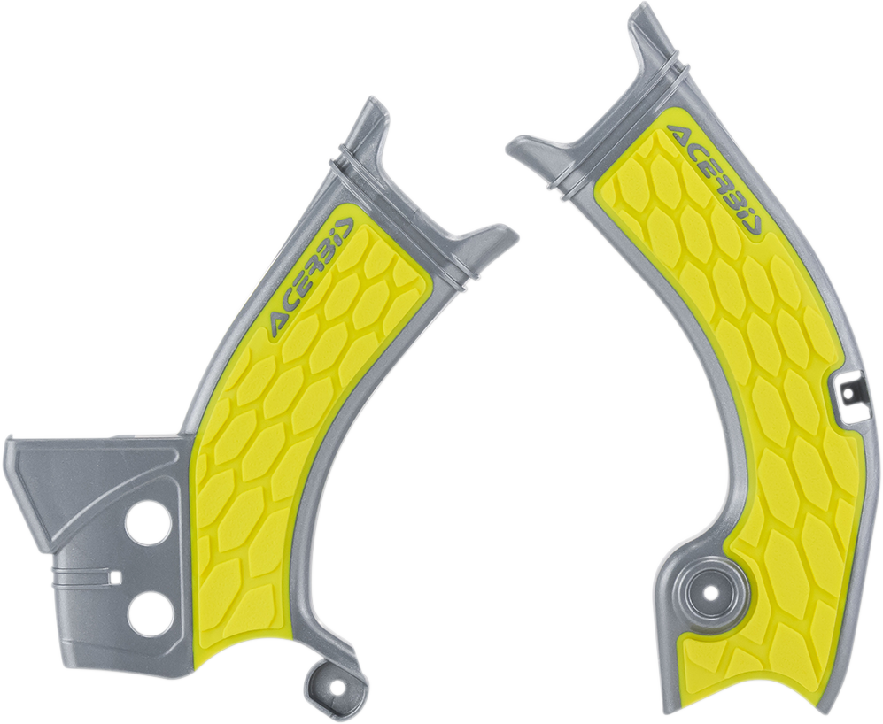 X-Grip Frame Guards - Gray/Yellow - RM-Z 250/450 - Lutzka's Garage