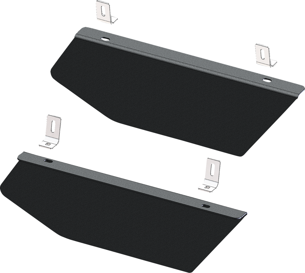 Rear Lower Doors - Black - Talon 1000-4 - Lutzka's Garage