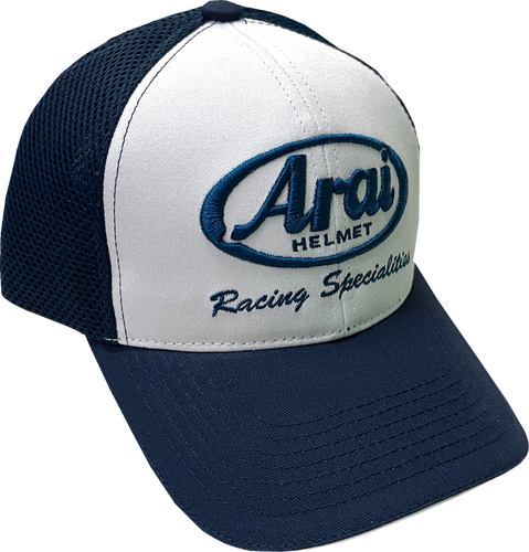 Arai Mesh Hat - White/Navy - One Size - Lutzka's Garage