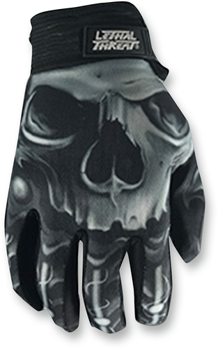 Skull Gloves - Black - Medium - Lutzka's Garage