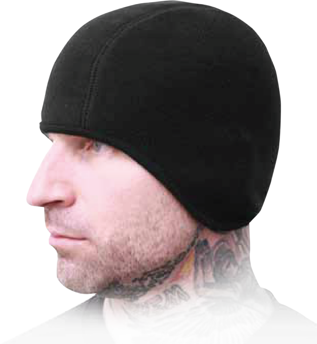 Fleece Skullcap - Black - Lutzka's Garage