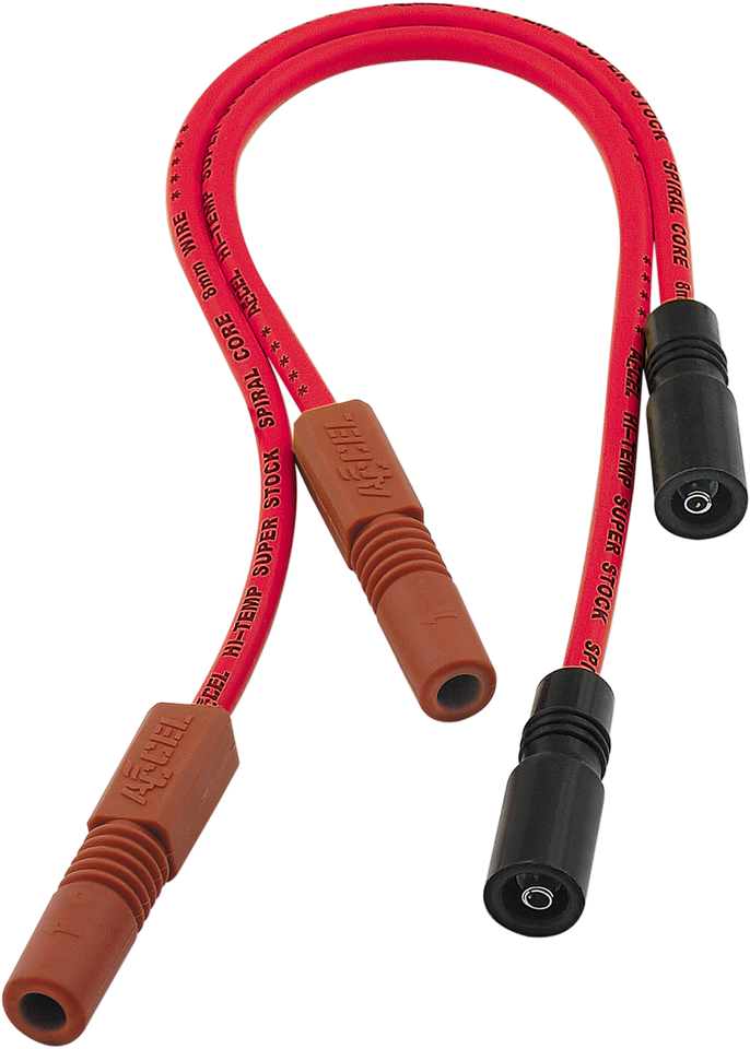 Spark Plug Wire - 99-08 FLH/FLT - Red - Lutzka's Garage