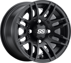 SS316 Alloy Wheel - Front/Rear - Machined Black - 12x7 - 4/137 - 4+3